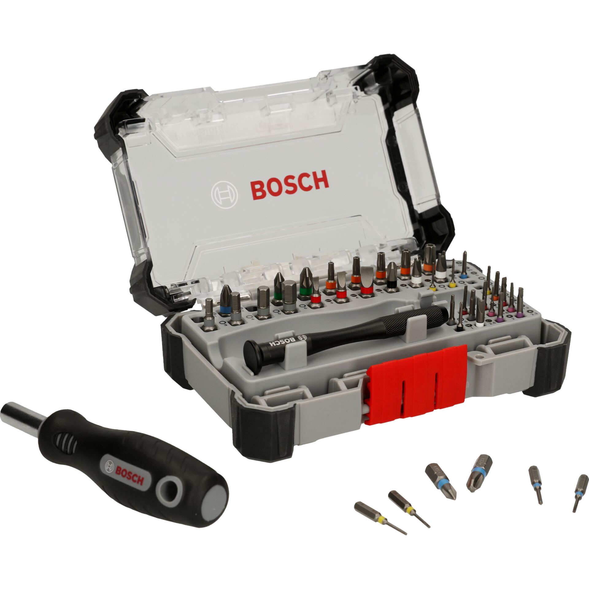 Coffret de 42 Embouts de Vissage de Précision Bosch - Universel - Gris